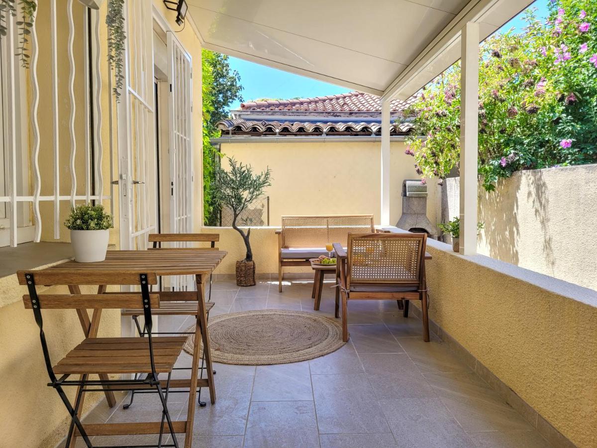 Studio Double Climatise Avec Terrasse - Proche Tram & Centre Appartement Montpellier Buitenkant foto